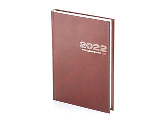 Ежедневник А5 датированный Бумвинил 2023, коричневый