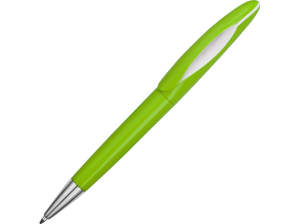 Ручка пластиковая шариковая Chink, зеленое яблоко/белый - фото 1 - id-p96039539
