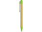 Ручка шариковая Salvador, натуральный/зеленый, черные чернила, фото 4