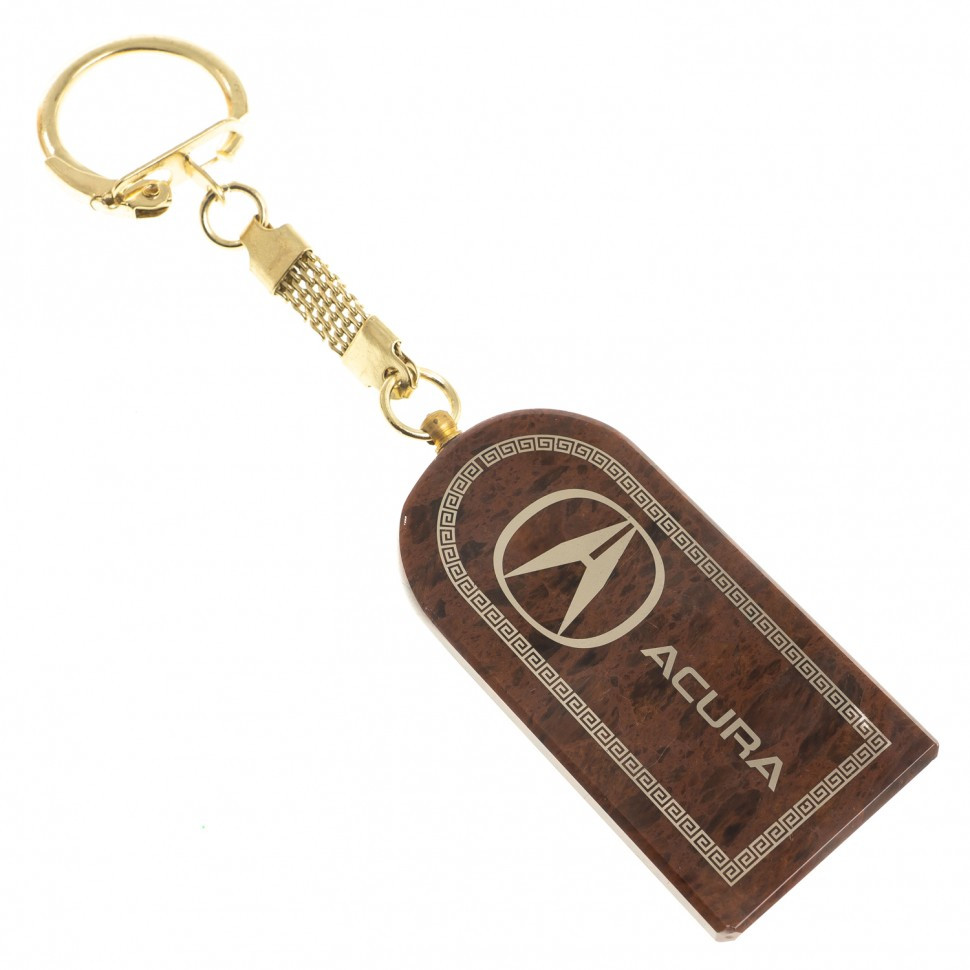 Брелок для ключей "Акура" арка камень обсидиан - фото 1 - id-p96042349