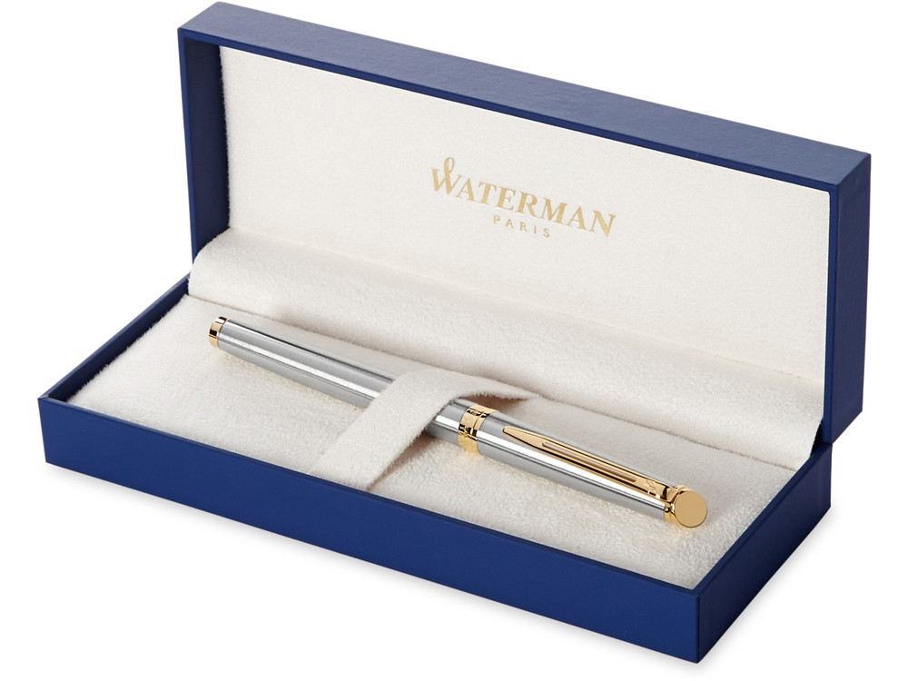 Ручка перьевая Waterman Hemisphere Stainless Steel GT F, серебристый/золотистый - фото 2 - id-p69336573