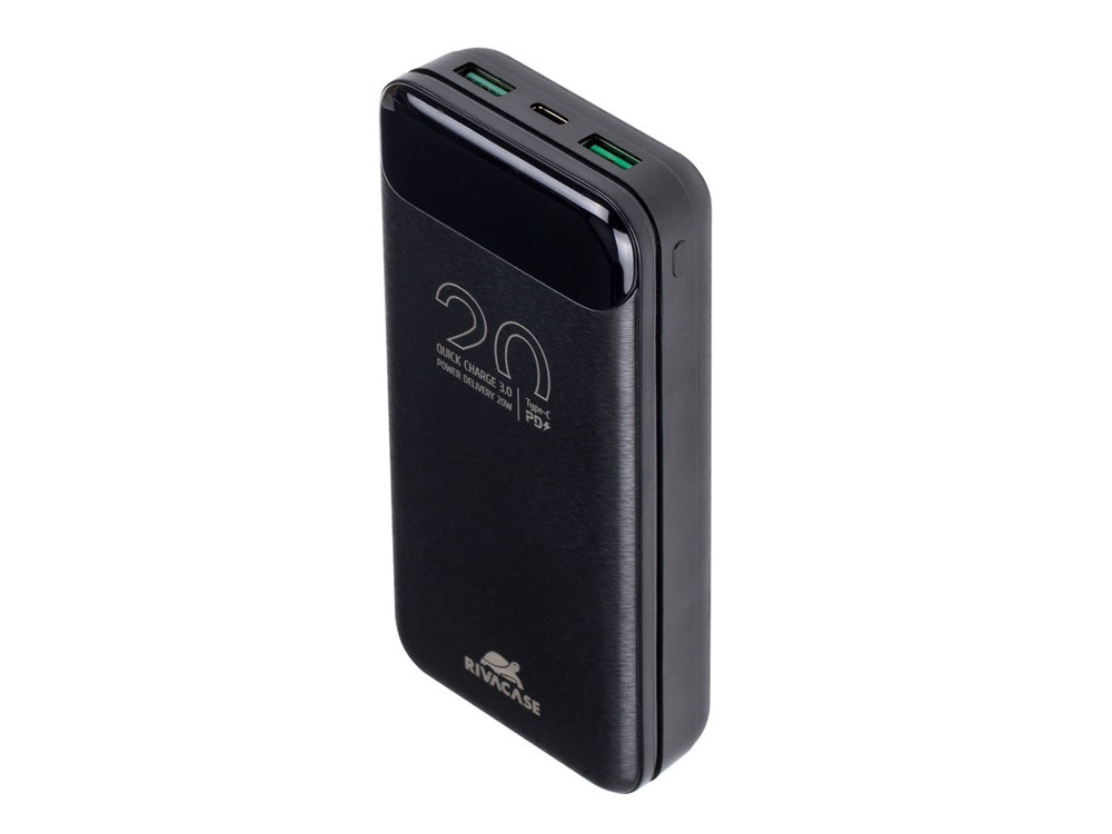 RIVACASE VA2582 (20 000mAh), QC/PD 22.5W внешний аккумулятор с дисплеем, черный /24 - фото 9 - id-p96051018