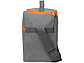 Изотермическая сумка-холодильник Classic c контрастной молнией, серый/оранжевый, фото 5