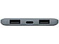 Портативное зарядное устройство Reserve с USB Type-C, 5000 mAh, серый, фото 6