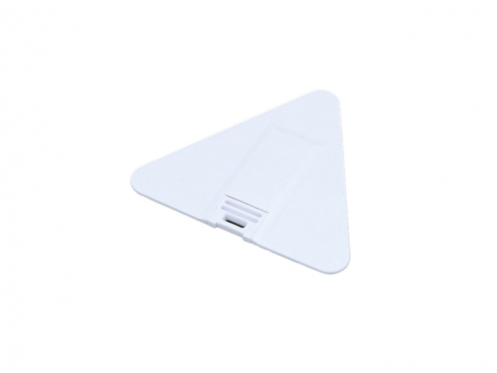 USB-флешка на 16 Гб в виде пластиковой карточки треугольной формы, белый - фото 2 - id-p96048469