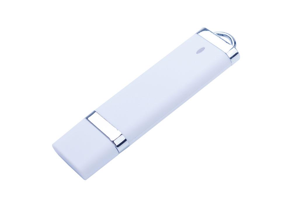 USB-флешка на 2 ГБ с покрытием soft-touch Орландо,  белый