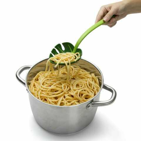 Ложка-шумовка «Листок» Jungle Spoon для спагетти и салатов - фото 4 - id-p96075264
