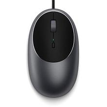 Проводная компьютерная Satechi C1 USB-C Wired Mouse. Цвет серый космос.