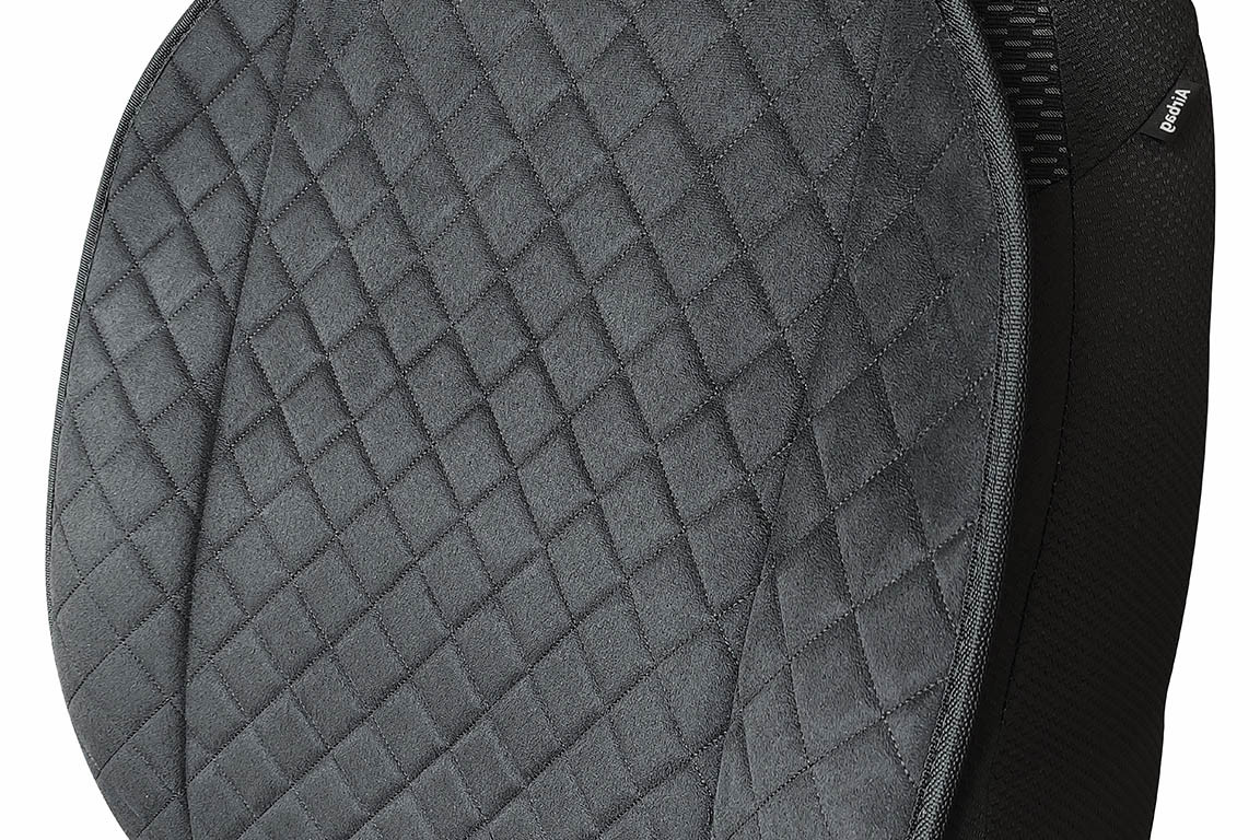 Накидки на сидения из черной замши ромб (2шт) - фото 4 - id-p96080819
