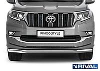 Toyota Land Cruiser 150 Prado Style 2019- Защита переднего бампера d76