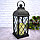 Светодиодный фонарь светильник на батарейках с эффектом горящей свечи с стеклом в ромбик черный, фото 9