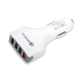 Зарядное устройство автомобильное Cablexpert MP3A-UC-CAR18,12V-&gt;5V 4-USB, поддержка quick charge 3.0