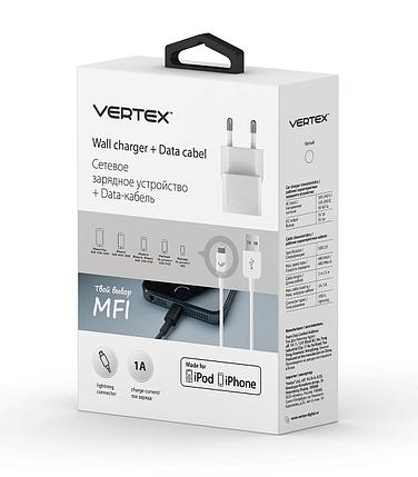 Зарядное устройство сетевое Vertex для iPhone белый, фото 2
