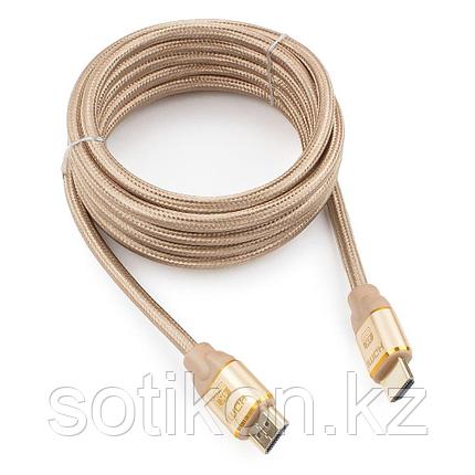 Кабель HDMI Cablexpert, серия Gold, 3 м, v1.4, M/M, позол.разъ, алюм корпус, нейлон. оплет, коробка, фото 2