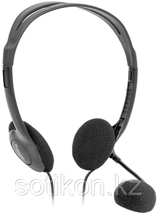 Наушники-гарнитура проводная Defender Aura HN-102 черный, фото 2