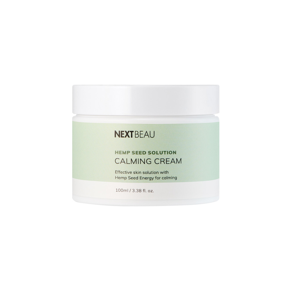 Nextbeau Успокаивающий крем для лица с конопляным маслом Hemp seed solution Calming Cream / 100 мл., фото 1