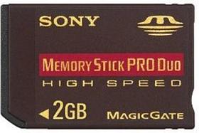 Карта памяти Memory Stick Pro Duo SONY 2 Gb