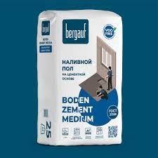 BODEN ZEMENT MEDIUM, Наливной быстротвердеющий пол, 25 кг, Bergauf
