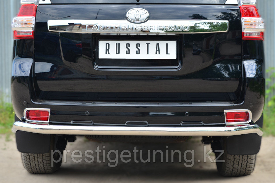 Защита заднего бампера d63 (секции) Land Cruiser Prado 2014-2017, фото 1