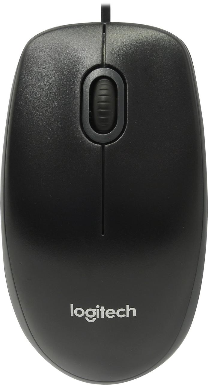 Мышка LOGITECH USB B 100 Optical black, фото 1