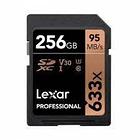 Карта памяти LEXAR 256GB Professional 633x SDXC UHS-I cards, up to 95MB/s read 45MB/s write C10 V30 U3