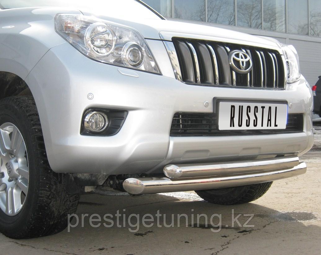 Защита переднего бампера d76/63 Land Cruiser Prado 2009-2013