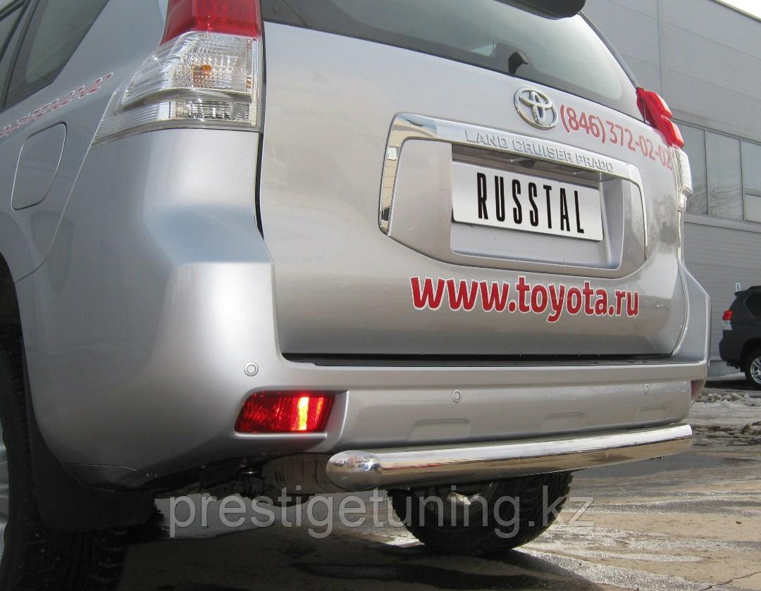 Защита заднего бампера d76 Land Cruiser Prado 2009-2013
