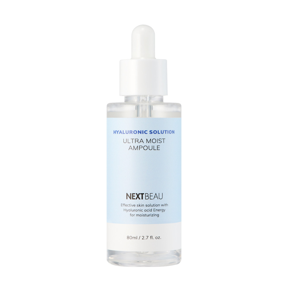 Nextbeau Увлажняющая сыворотка для лица с гиалуроновой кислотой Hyaluronic solution Moist Ampoule / 80 мл.