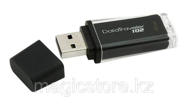 Флешка USB Kingston DataTraveler 102 32 Gb черная, оригинал - фото 1 - id-p96118995