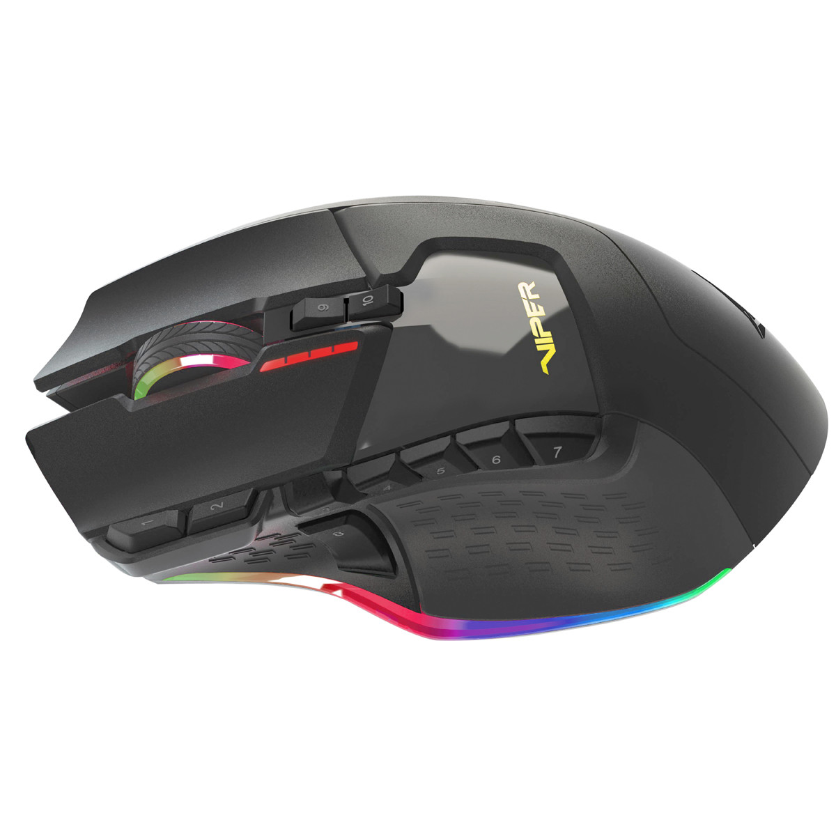 Лазерная игровая мышь Patriot Viper V570 RGB PV570LUXWAK черная, фото 1