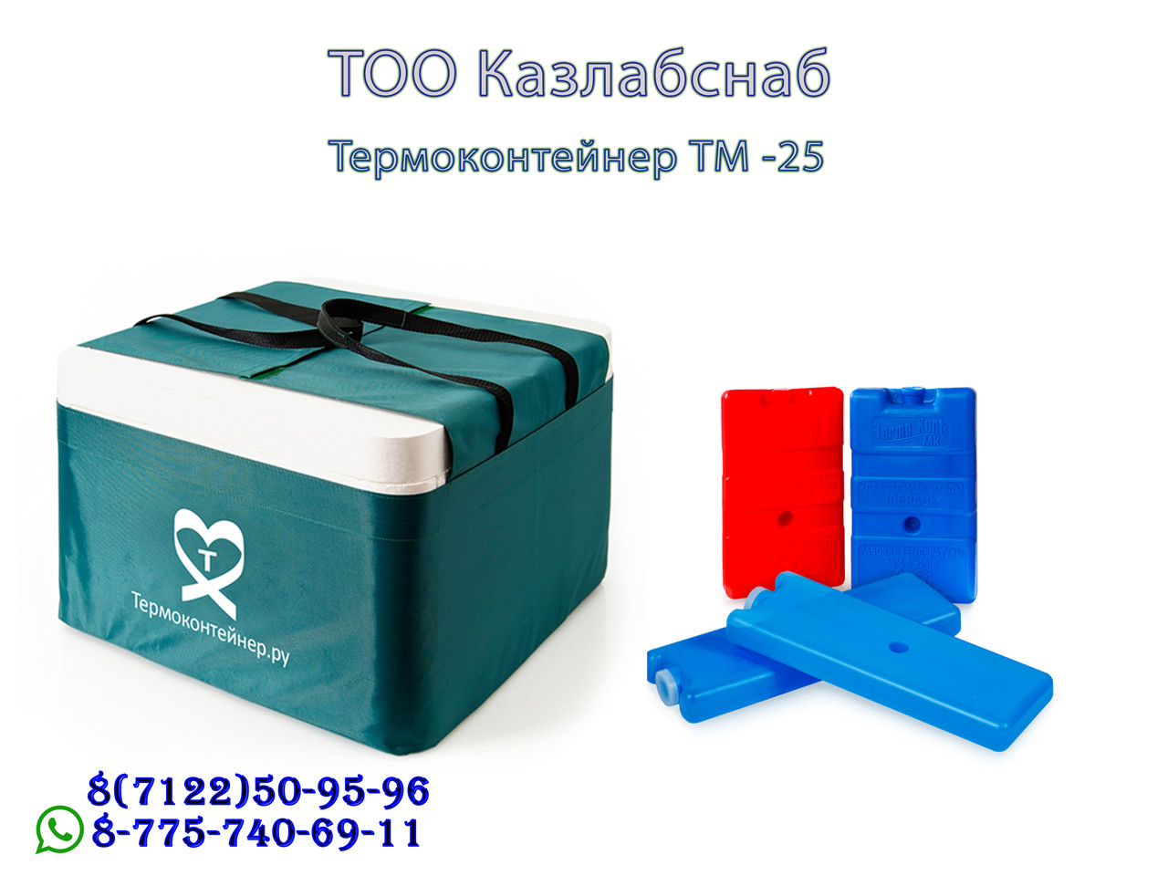 Термоконтейнер медицинский переносной -ТМ-25 - фото 1 - id-p65354749