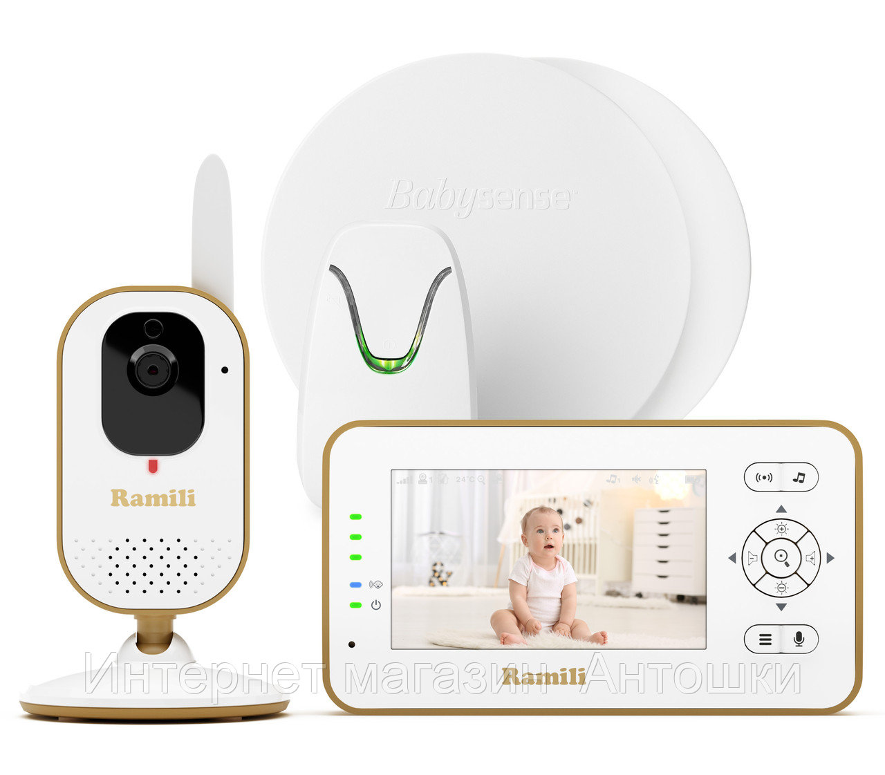 Видеоняня Ramili Baby RV350 с монитором дыхания BabySense 7 Plus