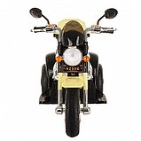 PITUSO Электро-Мотоцикл MD-1188, 6V/4Ah*1, колеса пластик 90х43х54 см, Black-beige /Черно-Бежевый, фото 2