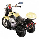 PITUSO Электро-Мотоцикл MD-1188, 6V/4Ah*1, колеса пластик 90х43х54 см, Black-beige /Черно-Бежевый, фото 4
