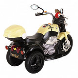 PITUSO Электро-Мотоцикл MD-1188, 6V/4Ah*1, колеса пластик 90х43х54 см, Black-beige /Черно-Бежевый, фото 6