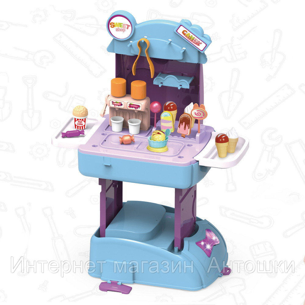 PITUSO Игровой набор Фабрика мороженого "Sweet shop",в рюкзаке,24 эл-та, 40*23*54 см (в кор.24 шт.)