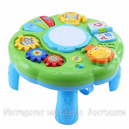 TOT KIDS Развивающий столик 2в1 ЛЁВА (свет,звук) 30*30*18 см (в кор.18 шт.)