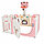 PITUSO Детский ограждение-манеж Мишка,Розовый/белый, с баскет.стойкой (без шаров) (123х123х63h), фото 7