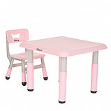 PITUSO Набор Столик со стульчиком, Pink/Розовый,60*60*48см+30*28*50см, фото 2