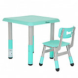 PITUSO Набор Столик со стульчиком, Turquoise/Ментол,60*60*48см+30*28*50см, фото 2
