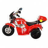 PITUSO Электро-Мотоцикл MD-1188, 6V/4Ah*1, колеса пластик  90х43х54 см, Red / Красно-Черный, фото 3