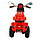 PITUSO Электро-Мотоцикл MD-1188, 6V/4Ah*1, колеса пластик  90х43х54 см, Red / Красно-Черный, фото 5