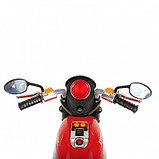 PITUSO Электро-Мотоцикл MD-1188, 6V/4Ah*1, колеса пластик  90х43х54 см, Red / Красно-Черный, фото 8