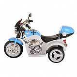 PITUSO Электро-Мотоцикл MD-1188, 6V/4Ah*1, колеса пластик 90х43х54 см, White-blue / Бело-Голубой, фото 3