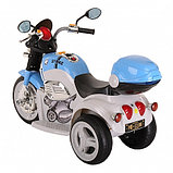 PITUSO Электро-Мотоцикл MD-1188, 6V/4Ah*1, колеса пластик 90х43х54 см, White-blue / Бело-Голубой, фото 4