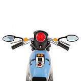 PITUSO Электро-Мотоцикл MD-1188, 6V/4Ah*1, колеса пластик 90х43х54 см, White-blue / Бело-Голубой, фото 7