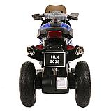PITUSO Электромотоцикл HLX2018/2, 12V/7Ah*1,колеса надув.,108х46х76 см, Blue/ Синий (музыка,свет), фото 4