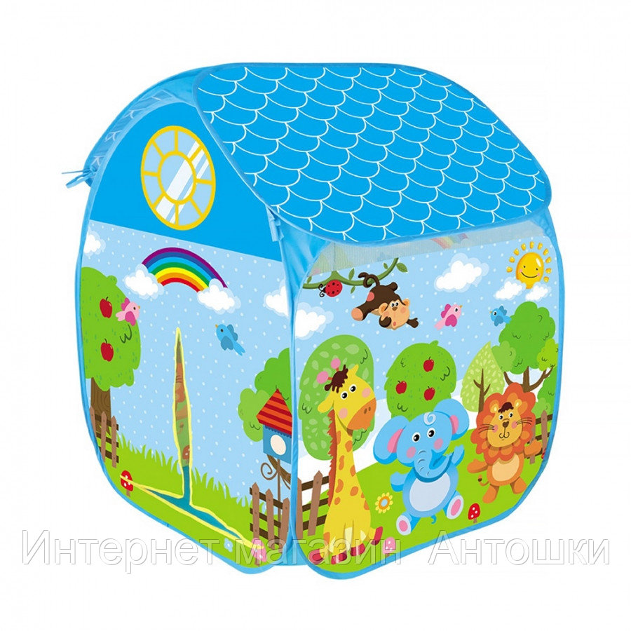PITUSO Дом + 50 шаров Зверушки,72*70*100см (ПВХ каркас), 18 шт.в кор.