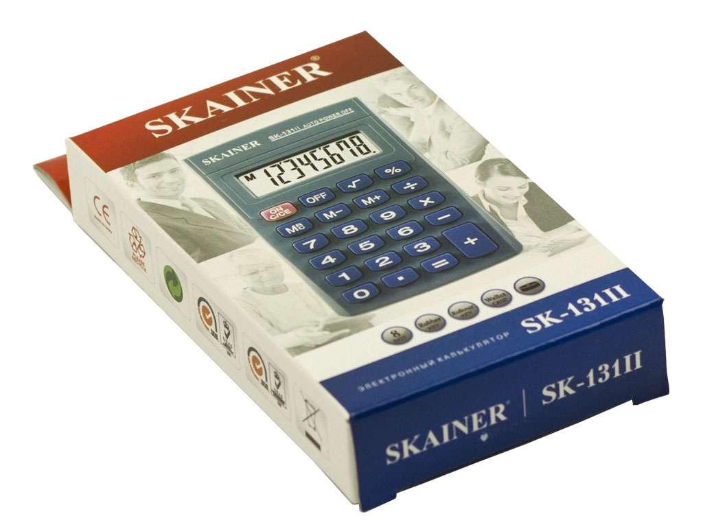 Калькулятор карманный SKAINER "131II" 8-разрядный - фото 2 - id-p51761902