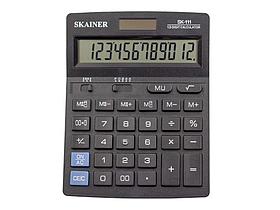 Калькулятор настольный SKAINER "111" 12 разрядный черный
